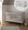 ZEEBRA - Babybett Kinderbett, 2w1 Bett Bambi - Dreistufige Einstellung für Nicht Sitzendes, Sitzendes und Stehendes Kind - Zwei Abnehmbare Sprossen - mit Geländer - 60x120x86cm, Cachemire