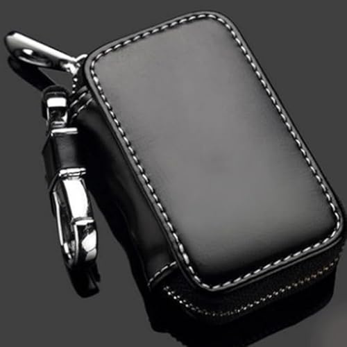 LHLUCKY Étui Porte-clés Voiture À Distance pour Skoda Elroq, Porte Cle Voiture en PU Cuir Étui à Clés de Voiture, Noir