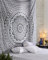 RAJRANG BRINGING RAJASTHAN TO YOU Hippie Tapiz - Gris Mandala Bohemio Colgar en la Pared Psychedelic Tapestry Wall Hanging Tapestries - Gris - 228 x 213 cm