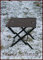 Battle-Merchant Römischer Klapphocker aus Stahl und Leder LARP Campinghocker Lagerlebel Mittelalter Wikinger