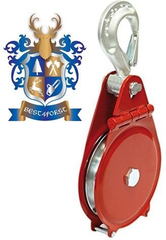 BEST4FORST Forst-Umlenkrolle, Rot, bis 4000 kg