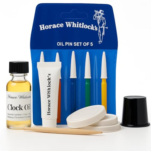 Horace Whitlock's Clock Oil Kit: This kit Comes Complete to Clean and Oil Any Mechanical Clock; Including a downloadable, Easy to Follow Step by Step Instructions.