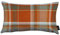 McAlister Textiles Heritage | Sofakissen mit Füllung in Terracotta Orange | 50 x 30 cm | gewobenes Tartan-Muster kariert | Deko gefülltes Kissen Sofa, Bett, Couch pflegeleichtes Wolle-Gefühl