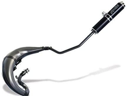 Pot Moto polini for Race Compatible avec rieju MRT/Pro/Trophy/Replica sil Noir - Haut Droit