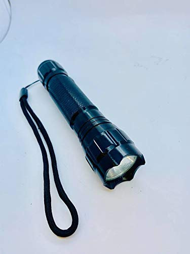 A Selection of Ultraviolet UV Torches with Batteries for Curing Various Kinds of UV Glues, Money Checking (501, Black)