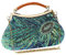 GUOZI Damen Einzigartige Luxus Pailletten Perlen Abendtasche Clutch Strass Pfauen Umhängetasche Handtasche Tasche für Hochzeit Party (Peacock Blue)