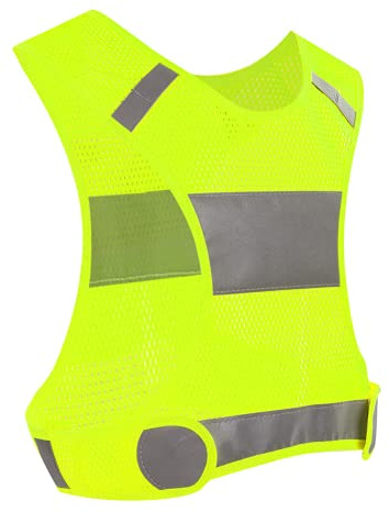 Tbest High Visibility Reflective Safety Vest Reflective Night Running Vest Outdoor Cycling Reflective Vest Lightweight Running Vest Sports Safty Waistcoat for Running Cycling