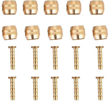 Olive Inserts - 10er Hydraulik-Scheibenbremsschlauch Olive Connector Insert Ersatzteil Kompatibel mit Shimano (Farbe : Gold)