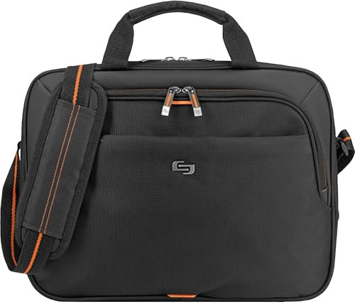 Solo New York Ace Slim Brief Laptop Briefcase, Black, 13.3, Ace Slim Brief Laptop Briefcase, 13.3 Inch