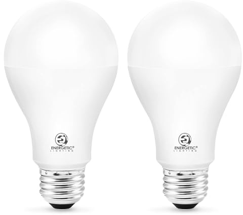 E ENERGETIC LIGHTING 150 Watt Light Bulb, 2600LM Super Bright Light Bulbs, Dimmable A21 LED Bulb, Soft White 2700K, E26 Standard Base, UL Listed, Damp Rated, 2 Pack