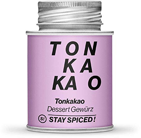 STAY SPICED ! Tonkakao - Tonkabohne & Kakao - der Star am Dessertgewürz-Himmel I Verpackt in 170 ml Schraubdose
