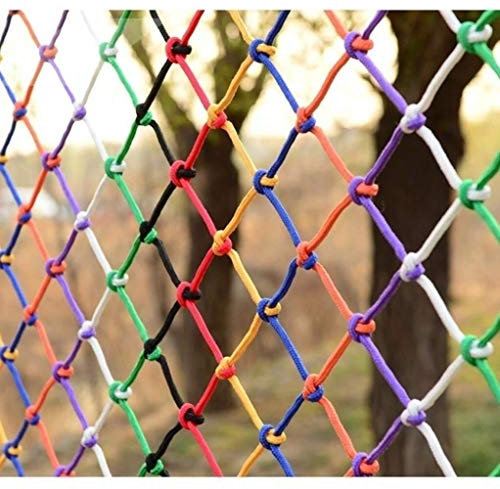 Child Safety Net Protection Climbing Frames Color Decorative Rope Net, Children's Anti-fall Net, Stair Protection Net, Safety Net, Outdoor, Balcony, Fence Net, Indoor, Climbing Net, Swing, Hammock 1x5