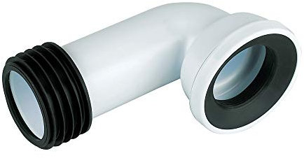 WC PAN 90 Degree Connector Bend for Static CARVAN Toilet Plumbing Waste Pipe