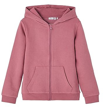 NAME IT Mädchen NKFLENA LS Sweat Card WH BRU NOOS 13194878, Deco Rose, 98
