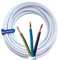 Hilark 50m Kabel PVC H05VV-F 3x1,5 mm² 3g1,5 mm² - Weiß