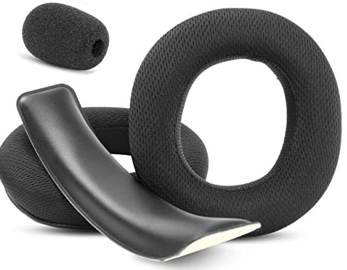 YunYiYi Recon 500 Ohrpolster, Kopfbügelkissen, kompatibel mit Turtle Beach Recon 500 PS5 Gaming-Headset, Ohrmuscheln, Reparaturteile (schwarzer Anzug)
