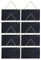 Navaris 8X Schiefertafel zum Aufhängen horizontal - 25x15cm Schiefer Kreidetafel Set klein - Tafel Schieferplatte zum Beschriften - Wand Notiztafel