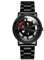RWXCOW Herren Uhr Kreativ Armbanduhren,Autorad Felgennabenuhr,Auto Rad Felgen Nabe Uhr, Männer Sport Wasserdicht Custom Design Armbanduhr,3D Auto Rad Felge Nabe Quarz Herrenuhr (A-Schwarz)