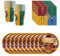 BlinBlin Magic Wizard Tableware Suitable for Hary Pot, Magical Theme Party Dinnerware, Plates Napkins, Wizard Theme Supplies, Serves 20 Guests
