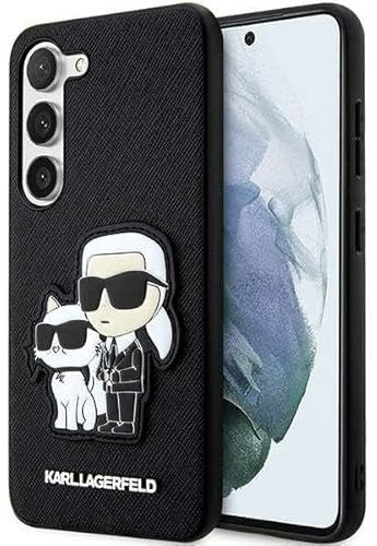 Hülle Karl Lagerfeld KLHCS23MSANKCPK S23+ S916 hardcase schwarz Saffiano Karl &