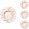 4- Pack Organic Food Bowl Covers Unbleached Washable 100% Cotton Stretchy Cloth Elastic Food Cover ~ XL (For 6.5-10 Bowls)