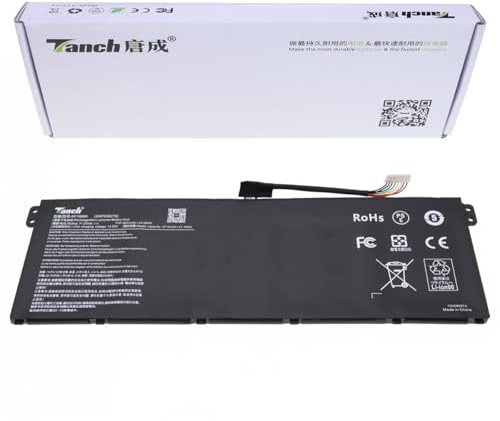 Batterie d'ordinateur portable AP19B8K pour Acer Aspire A317-52 Aspire 3 A315-56 A315-58-39YE 11,25 V 3831 mAh/43 Wh