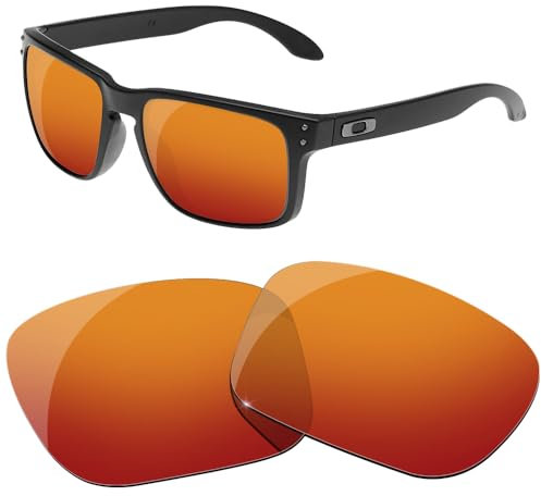 HiCycle2 Verres polarisés de rechange pour lunettes de soleil Oakley Holbrook XL OO9417 59 mm - Plusieurs options, Rouge, nothing
