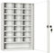 LEOMAR Schlüsselschrank, Schlüsselkasten, für Schlüssel & Kleine Dokumente, Schlüsselbox aus Stahlblech mit Glastüren, mit 22 Fächern, Organizer zur Wandbefestigung, Abschließbar, 14 x 35 x 52 cm