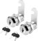 NTEK Security Mailbox Lock, Letter Post Box Lock with 2 Keys, Security Drawer Locks for Mailbox Drawer Cupboard Cabinet Furniture Door Post Box Locks, Locker Tool Boxes (Pack of 2, 25 MM)