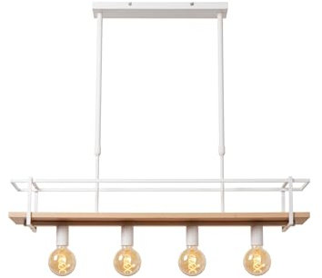 LUCIDE MILONGA - Pendelleuchten - 4xE27 - Weiß