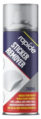 PEBBLE HUG Sticker Remover Spray, Adhesive Remover Spray, Gum, And Goo, Tape Adhesive Remover Spray, Remove Sticky Labels, Price Tags 250 ml (Pack of 1)