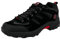 Wildora® Herren Wanderschuhe atmungsaktive Trekkingschuhe rutschfeste Outdoor Schuhe (Schwarz-Rot,43)
