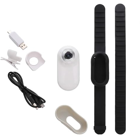 Zunate Cámara para Collar de Gato, 1080P sin WiFi, Cámara para Collar para Mascotas, Mini Cámara de Acción para Grabaciones de Vídeo, Cámara para Collar de Perro con Gran Angular de