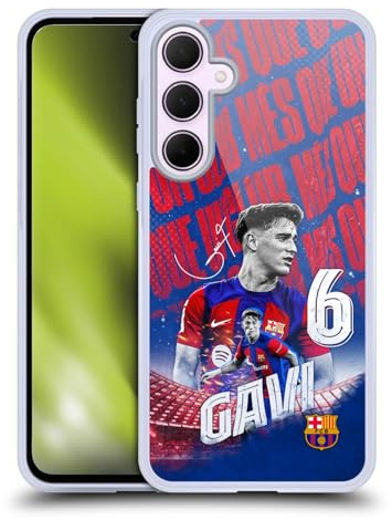 Head Case Designs Offizielle FC Barcelona GAVI 2023/24 Erstes Team Gel Handyhülle Hülle [Militärischer Schutzgrad] Kompatibel mit Samsung Galaxy A35 5G