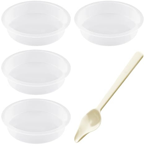 Station d'alimentation en 4 parties, gamelle pour oiseaux, 1 cuillère d'alimentation pour oiseaux, distributeur de nourriture pour oiseaux, en plastique, convient pour nourrir les oiseaux, les vers de