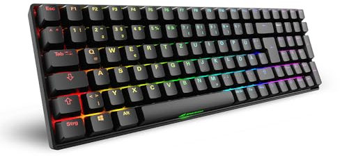 Sharkoon SGK50 S2 Schwarz, RGB, Gateron Rot