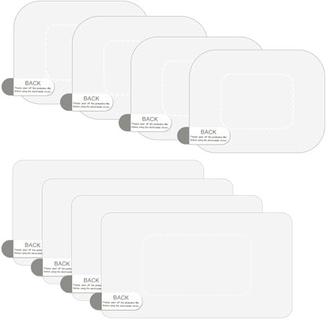 8 Stück Dashcam Elektrostatischer Aufkleber Transparenter Statische Folie Windschutzscheibe Aufkleber zur Vermeidung von Kratzern und Stürzen für die Installation von Dashcam