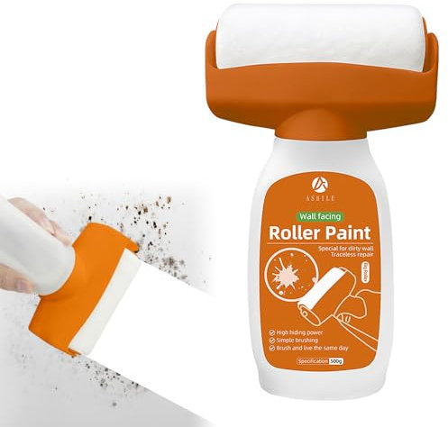 Dhqkqg Rullo Bianco Per Ritocchi Muro,500g Rullo per Pittura Vernice Bianca per Riparazioni Murali,Piccolo Rullo per la riparazione della parete Rullo di Pasta per Rimuovere Macchie Da Parete Graffiti