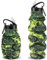 PenghaiYunfei Collapsible Travel Water Bottle 19.6oz, Reuseable BPA Free Silicone Foldable Water Bottles for Gym Camping Hiking, Portable Leak Proof Sports Water Bottle with Carabiner (Field Green)