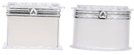 VALICLUD 2stücke Schmuck-organizer Schmuckschatulle Für Schminktisch Kleine Aufbewahrungshalter Transparent Diy-ornamentmaterial Für Accessoires Und Haarschmuck