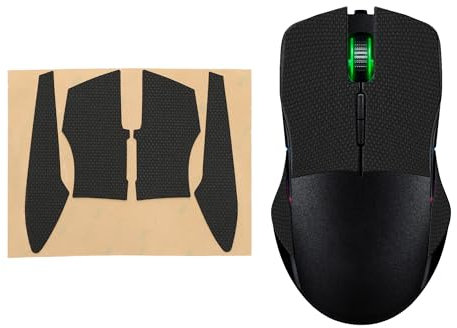kwmobile Gaming Maus Grip Tape kompatibel mit Razer Lancehead Tournament Edition Maus - Rutschfestes Griffband für PC Maus - Schwarz