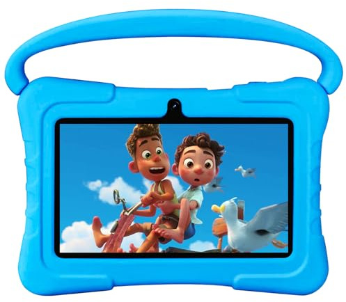 NEWISION Tablet para niños de 7 pulgadas, 32 GB, Android 13 con WiFi, cámara dual, educación, juegos, software para niños preinstalado, tableta de computadora con filtros de edad, control parental