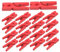 SOIMISS 100pièces Mini Clips Naturels Épingles à Linge Colorées pour Photos Et Décorations Rouge