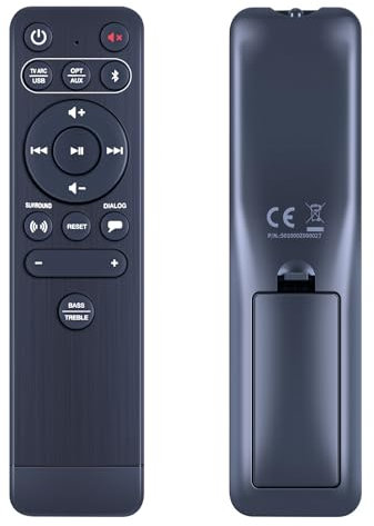 TCNOUMT Replacement Remote Control Compatible with Creative Stage V2 2.1 Channel Soundbar with Subwoofer Audio MF8375 51MF8375AA001