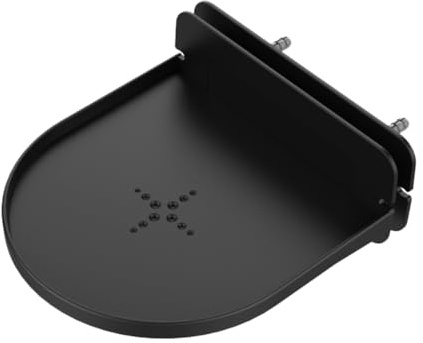 BAZEITFLOW Support Mural pour Enceinte WiFi en Plastique Abs, Noir, Compatible Routeur WiFi, Chargeur Électronique, Montage Sécurisé pour Maison Et Bureau