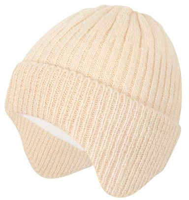 MELLIEX Wintermütze Baby 2-6 Jahre, Warme Strickmütze Kinder Mütze mit Ohrenklappen Beanie für Mädchen Jungen