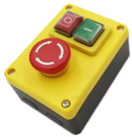 Elektromagnetischer Drucktaster 16A 250V mit Nullspannungsauslösung zur Motorsteuerung for Werkstatt-Elektrowerkzeuge wie Standbohrmaschinen, Bandschleifer und Tischkreissägen