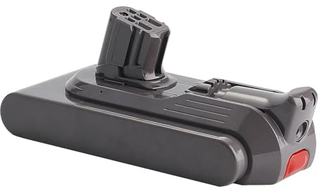 Easekent Akku für Dyson V12 Detect Slim, 3000mAh 25,2V Ersatzakku Click-in mit rotem Knopf, kompatibel mit V12 Slim Absolute Fluffy Extra SV20 SV26 SV30 SV34 SV35 SV46, ersetzt 965470-01