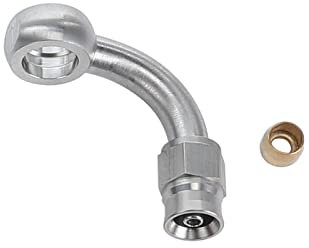 Edelstahl Bremse Fitting Adapter Banjo Eye Schlauch Enden 3/8-32 unef- d10.2 mm 90 Grad