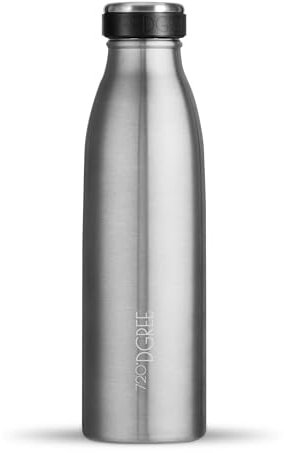 720°DGREE Vaccum Insulated Water Bottle “milkyBottle“ - 500 ml - BPA-Free, Leakproof, Thermo Stainless Steel Flask - Kids, Children, Sports, Kindergarten, School, Gym, Hot, Cold & Carbonated Drinks